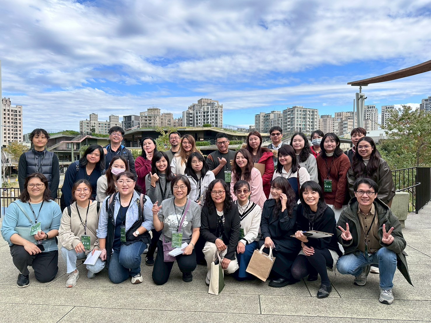 Group photo during campus tour